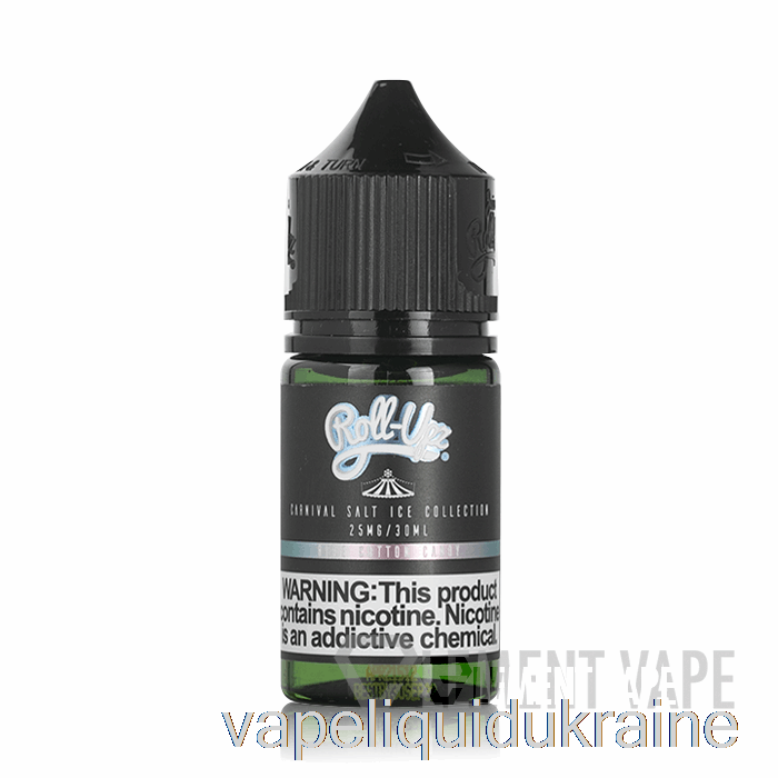 Vape Ukraine ICE Blue Cotton Candy SALT - Carnival - Juice Roll Upz - 30mL 50mg